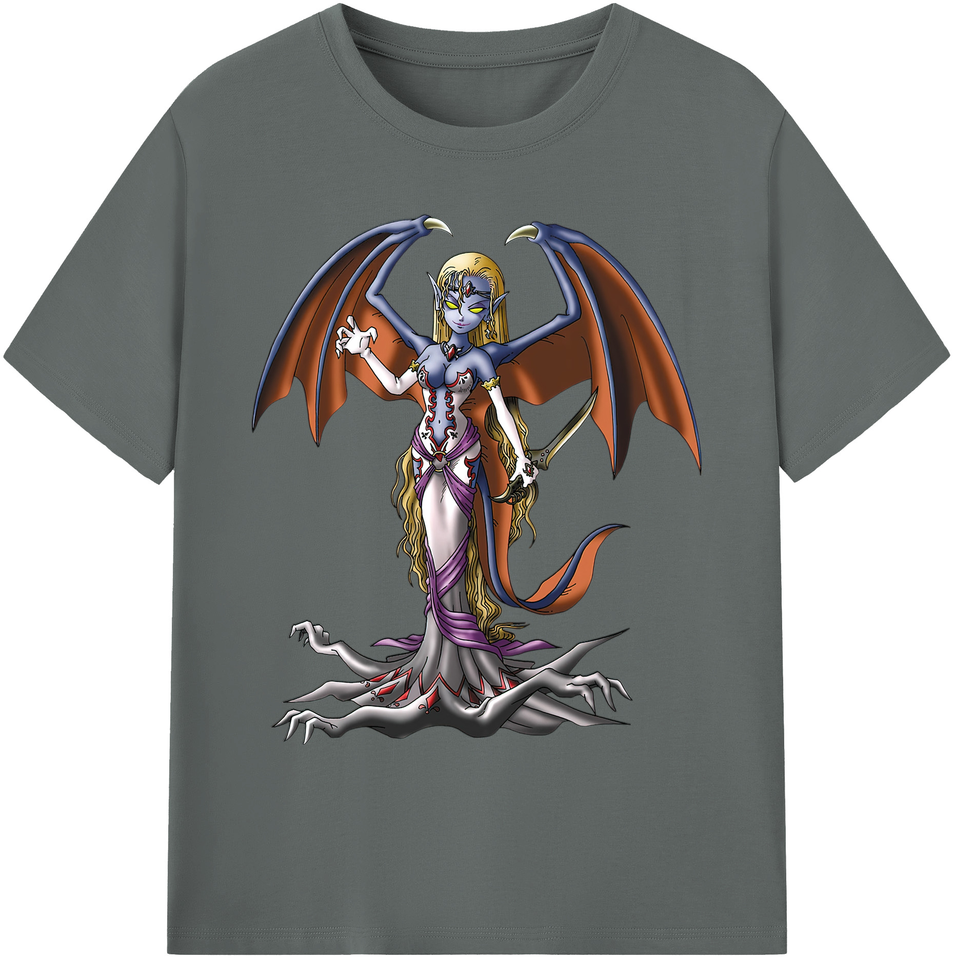 （画像用） ドラゴンクエスト Doragon Kuesuto Dragon Quest 綿100％ メンズ半袖Tシャツ｜肌触りやわらか＆通気性
